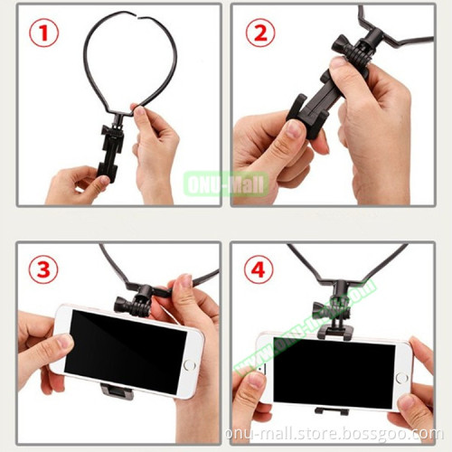 New Arrival Plastic Handsfree Neck Mobile Phone Holder for Video Football Match